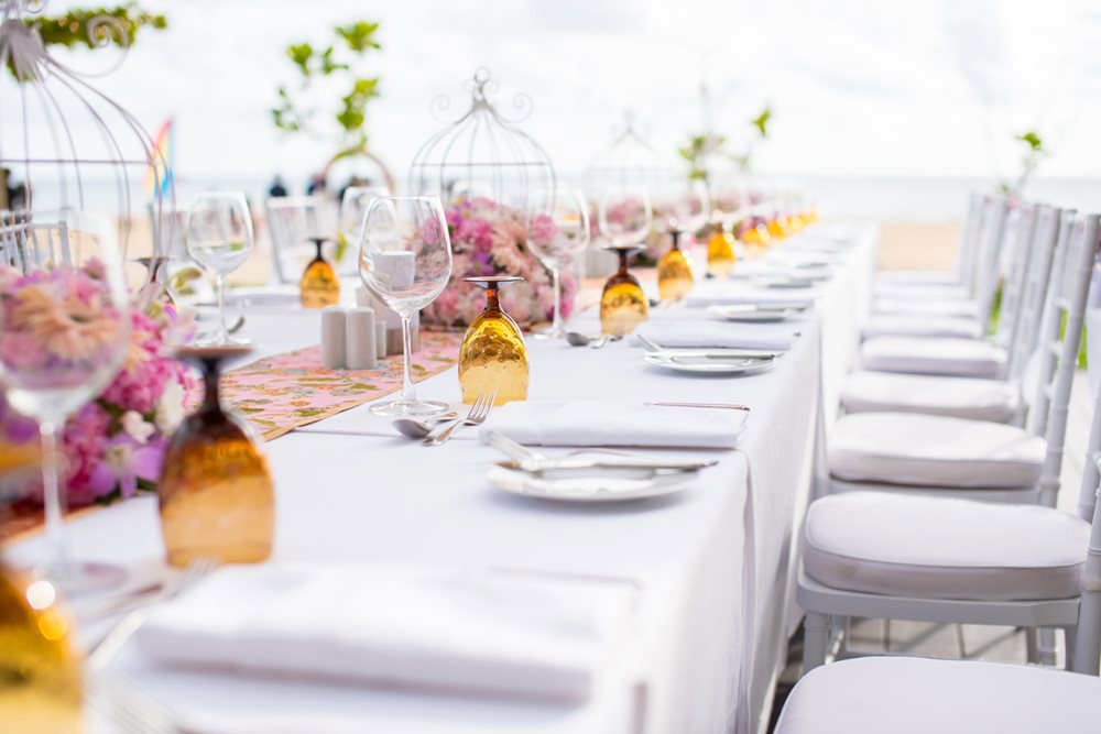 Bahamas wedding reception