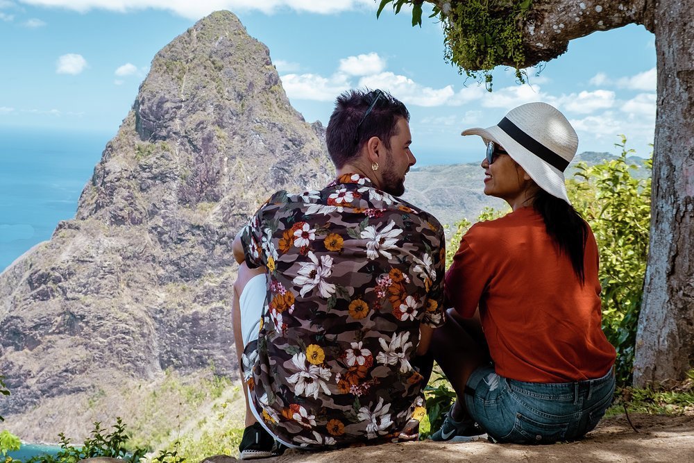 Hiking the nature trails around the Pitons is a great way to get up-close to the island's wildlife