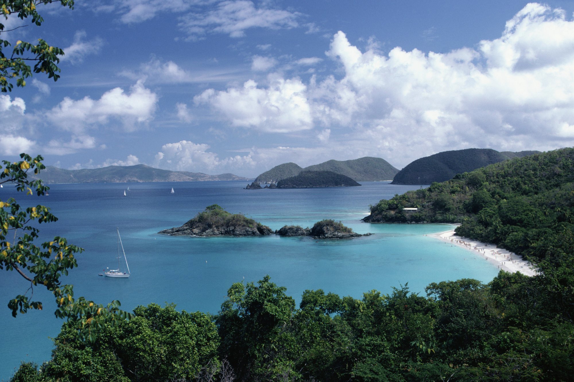 Idyllic Trunk Bay on the north coast of St John, USVI