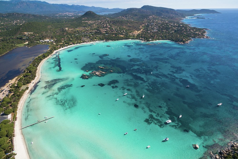 Santa Giulia Beach and its lagoon
