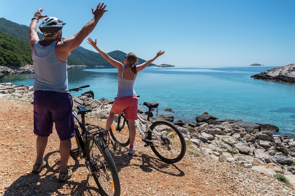 Mljet National Park is home to the oldest pine forests in Europe and criss-crossed with hiking and biking trails
