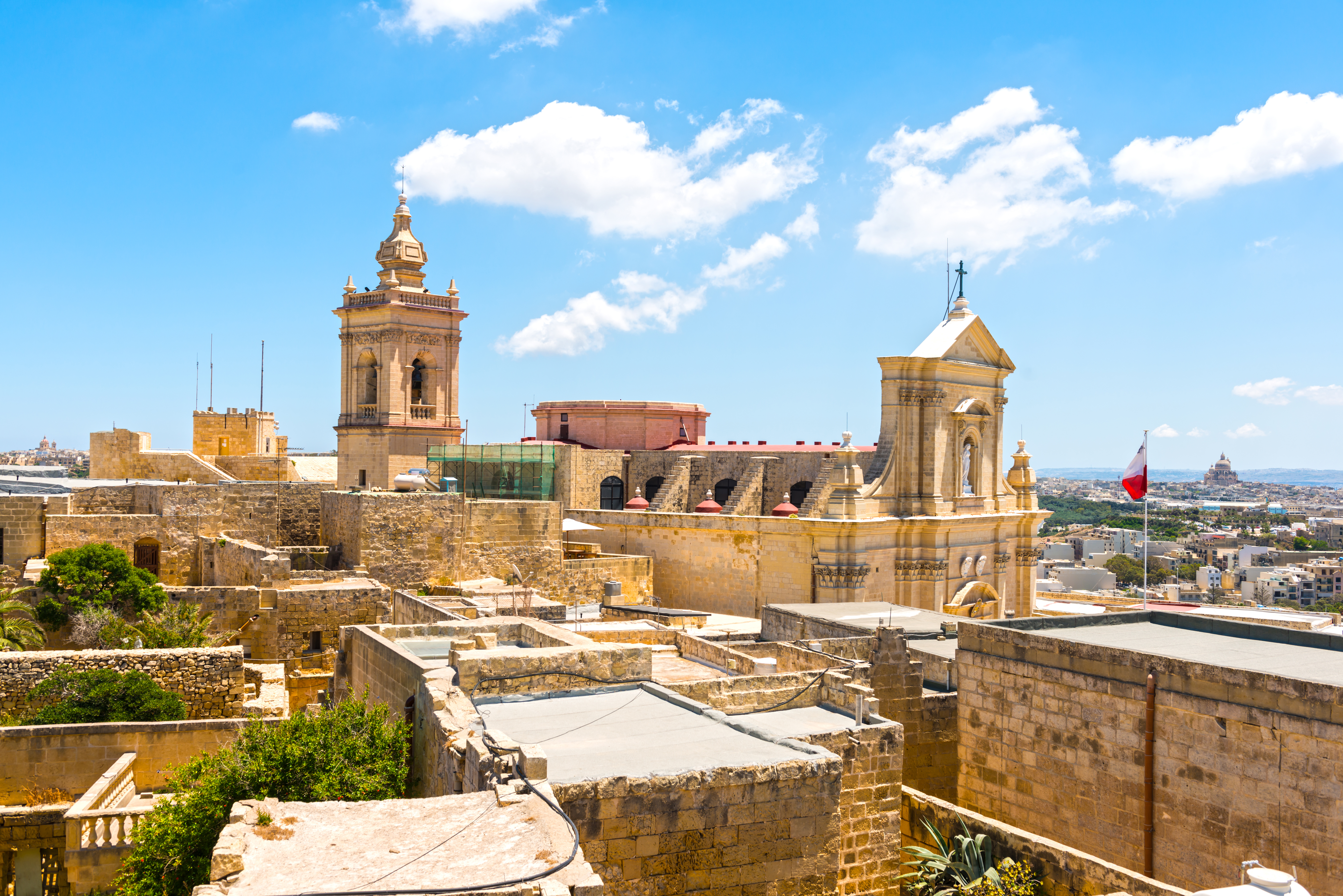 Citadel in Victoria, on the island of Gozo in Malta.