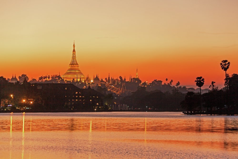 The Shwedagon Pagoda, home to revered Buddhist relics, has towered over an ever-changing Yangon city since at least the mid-14th century