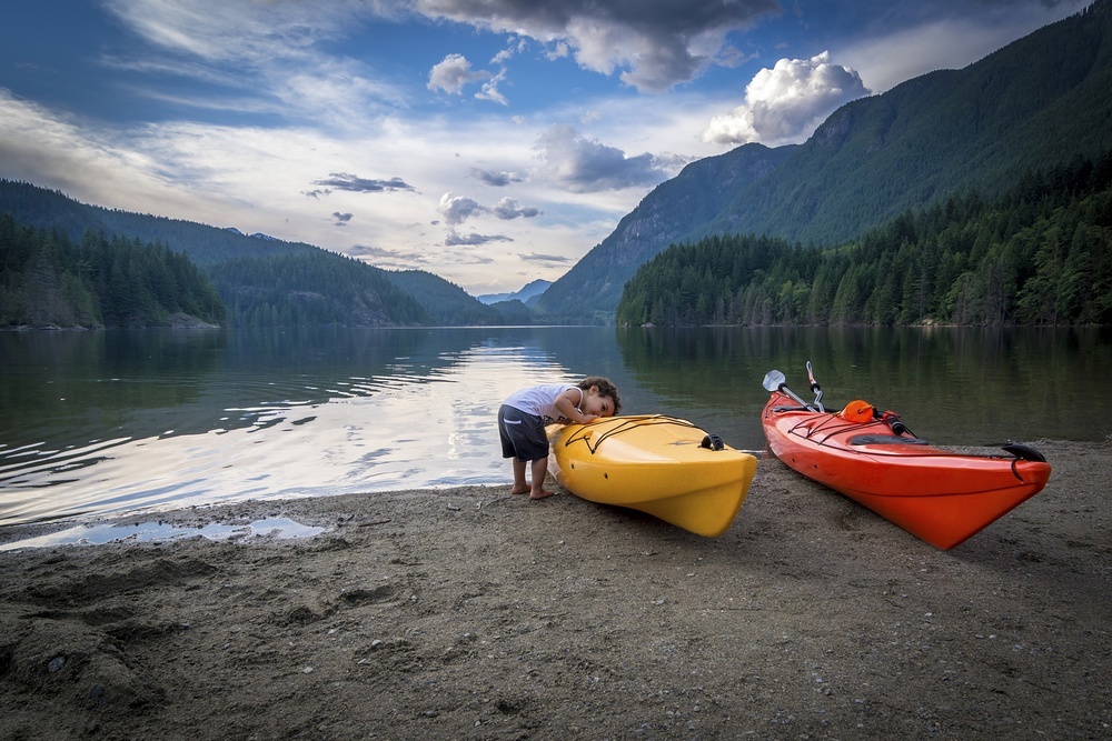 Kayaking in this dramatic landscape is awe inspiring