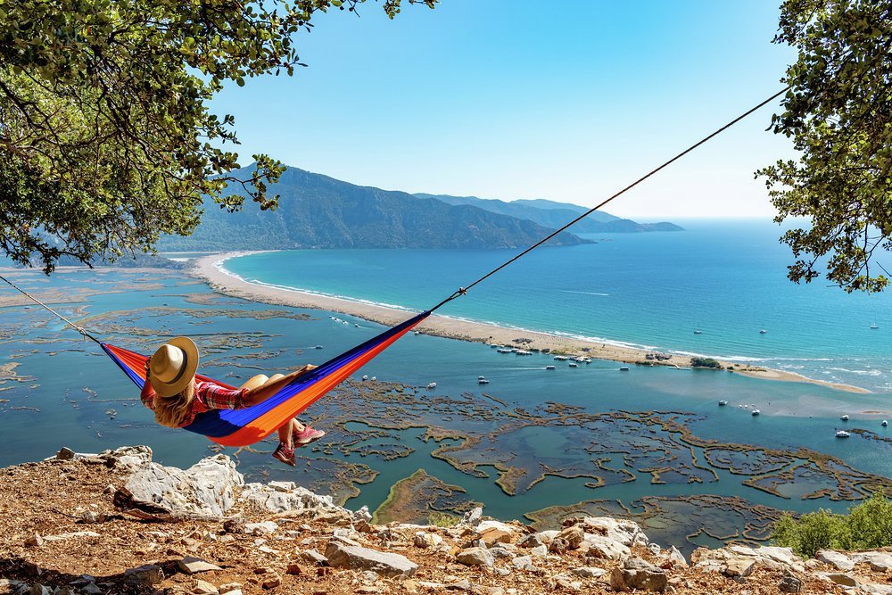 Dream-like views of Iztuzu Beach in Dalyan, also known as Turtle Beach as it's a loggerhead nesting site