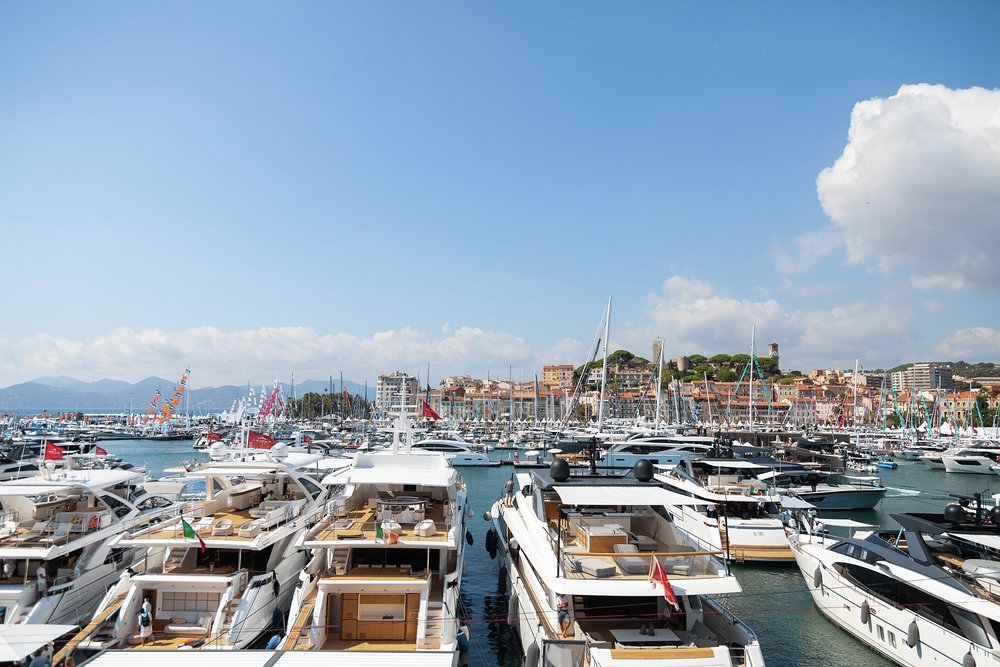 The Cannes Yachting Festival straddles the Vieux Port and Port Pierre Canto