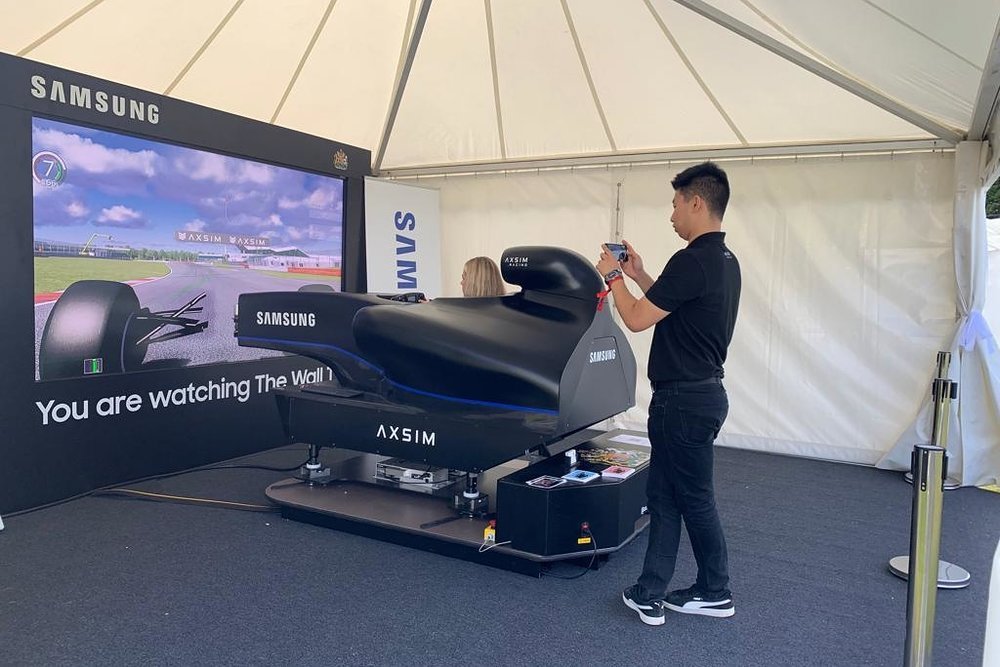 The simulator was originally developed to train fighter pilots