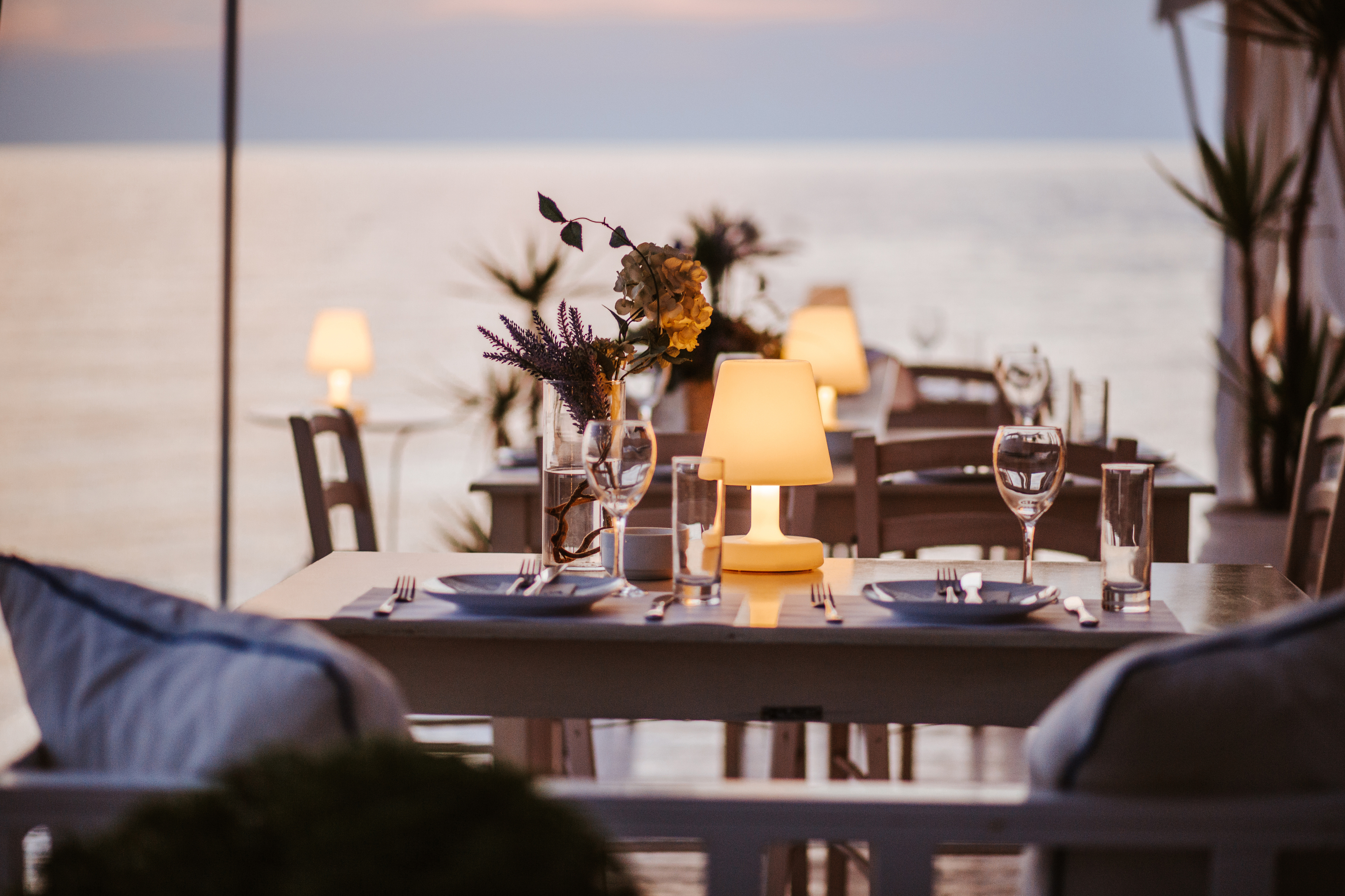 Seaside restaurant Greece