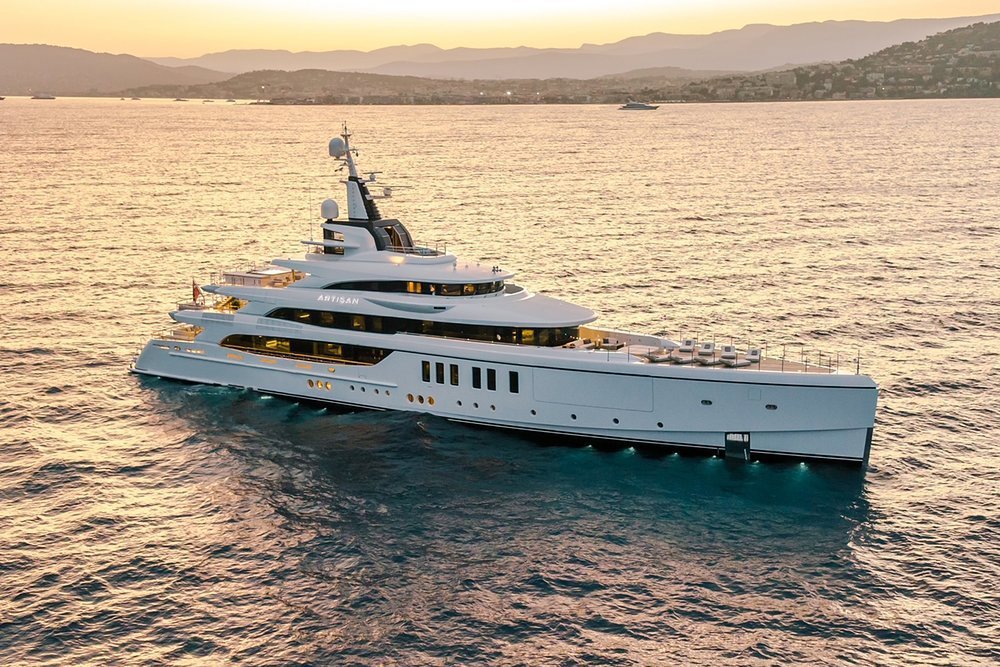 The 63m Benetti ARTISAN is just one of the yachts to join the Burgess charter fleet this year