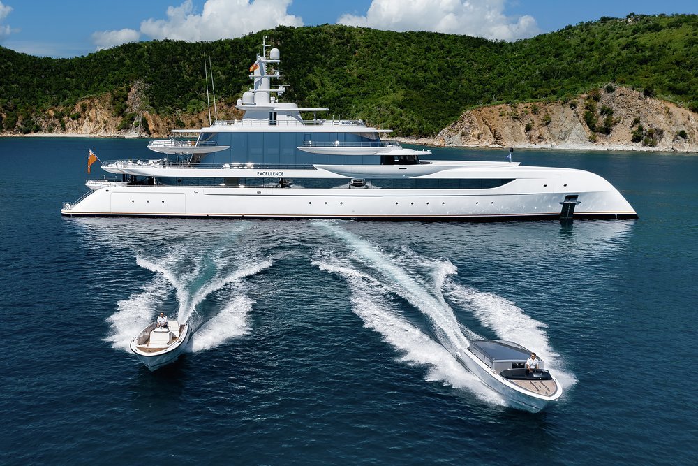 Limo and sport tenders help you get ashore and enjoy all the tow toys