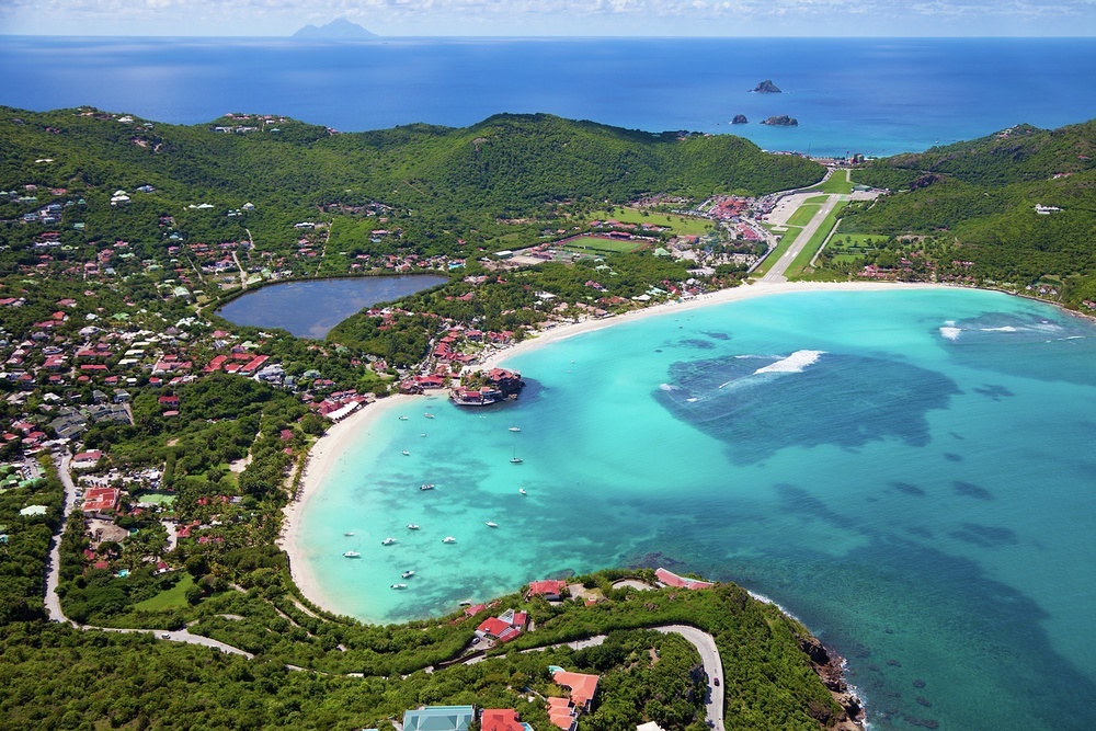 St Jean Bay is home to the Eden Rock hotel