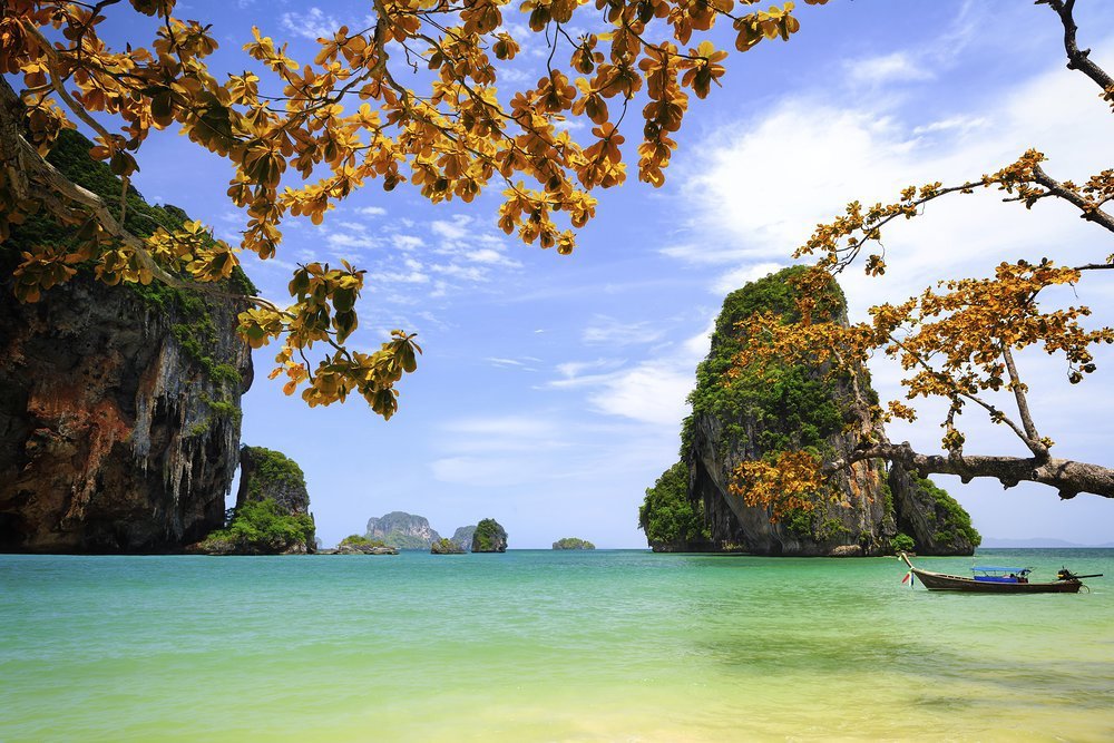 The iconic limestone of the Andaman Sea