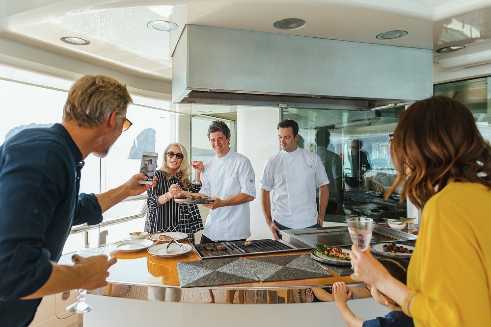 A Teppanyaki grill adds a touch of theatre to any meal