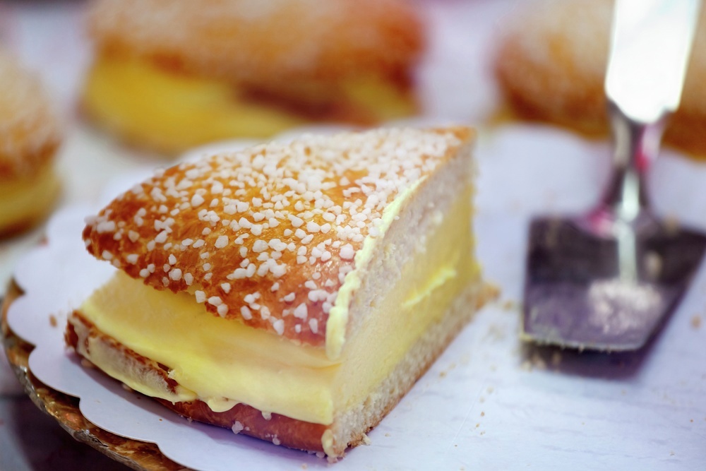 Tarte Tropezienne is a traditional Saint-Tropez favourite