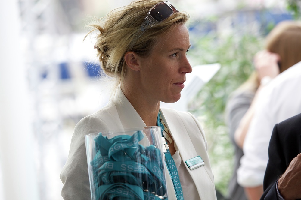 Georgina credits Burgess with supporting her rowing, and the scope to work her way through the company to where she is today