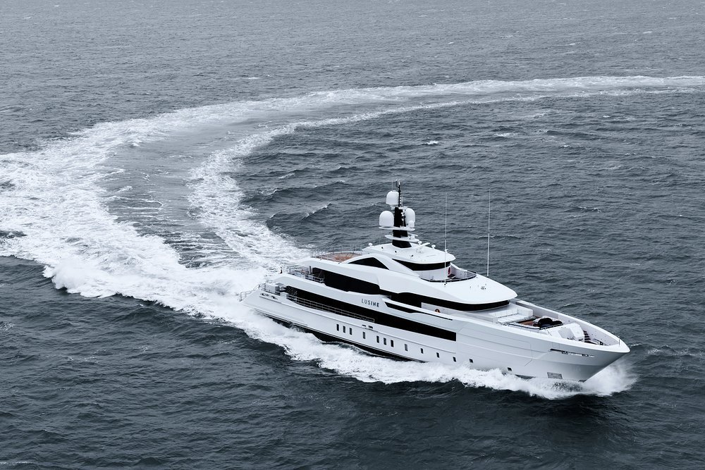 LUSINE being out through her paces in the North Sea