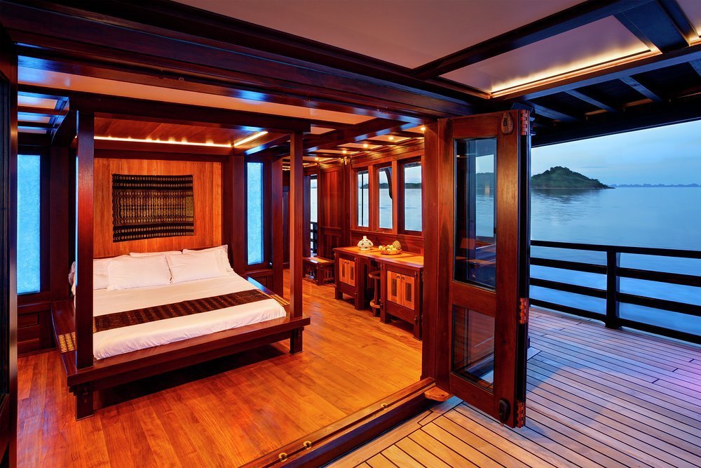 The master suite is exquisite