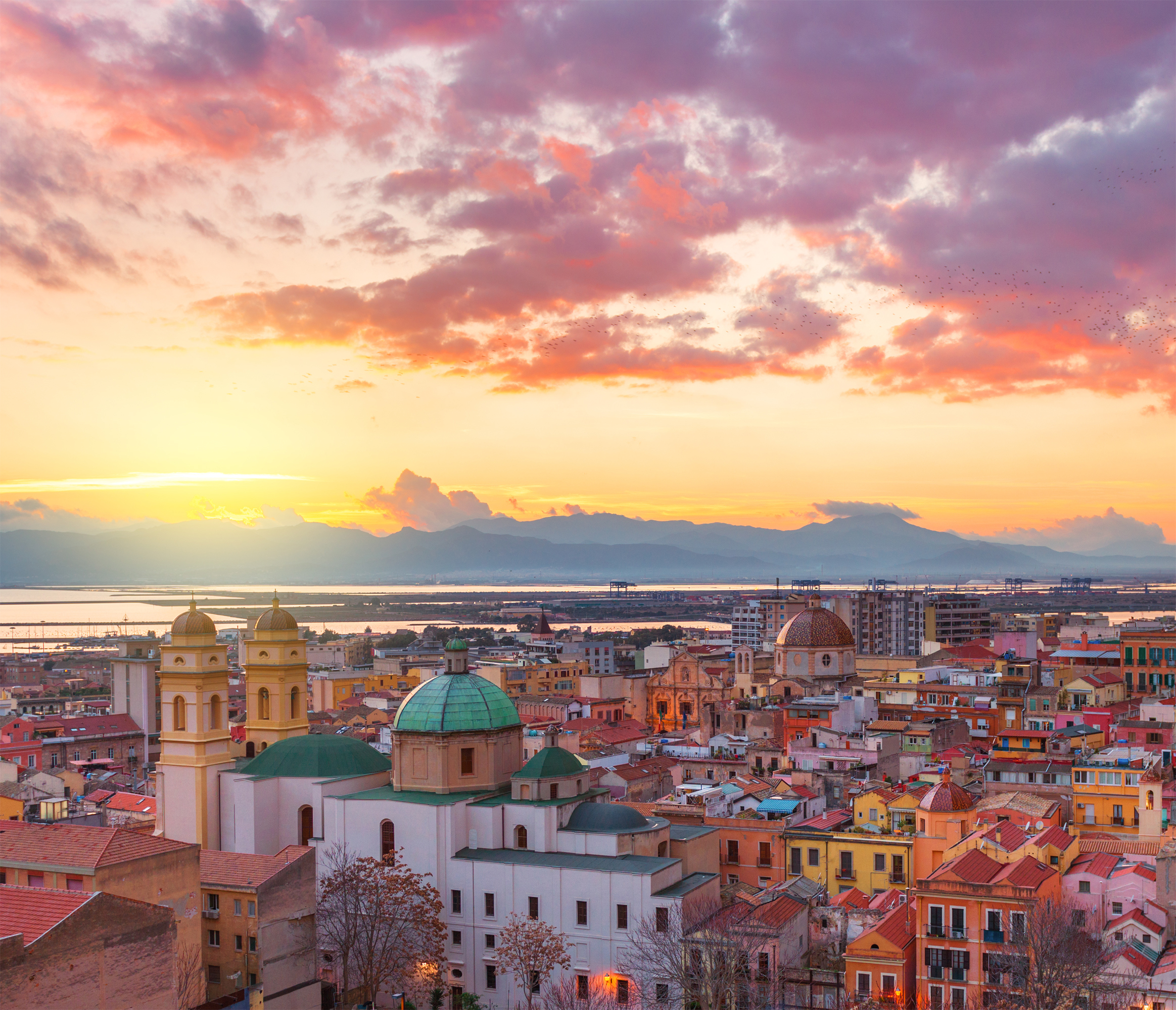 Cagliari has a unique skyline