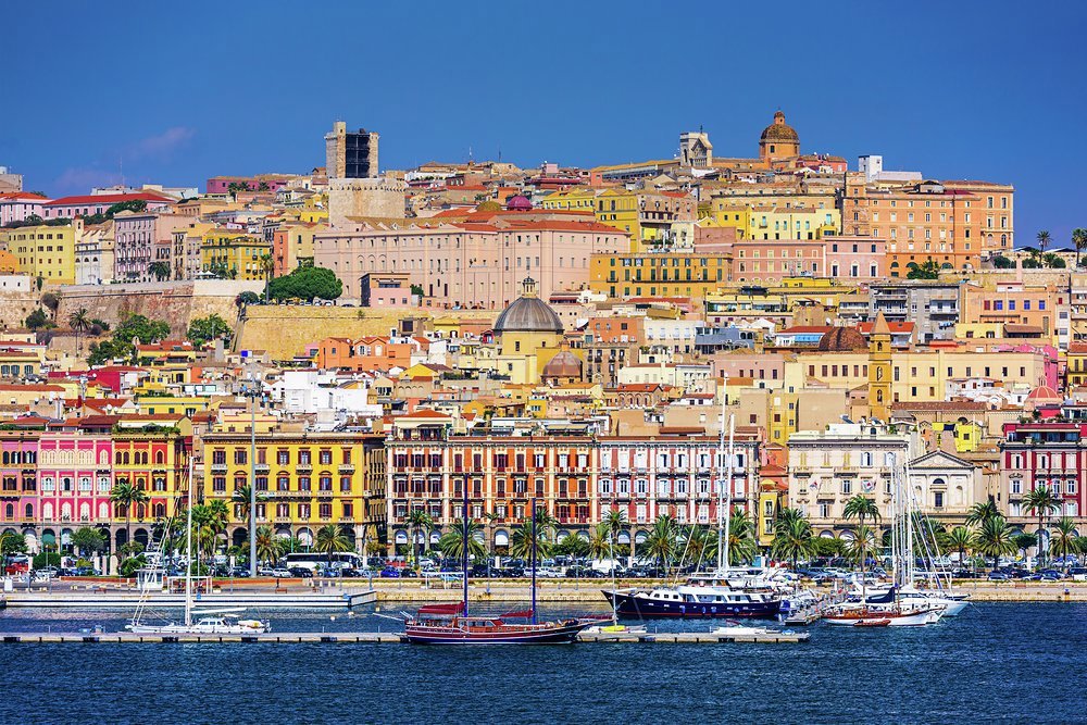 A wonderful mix of colours and architectural styles