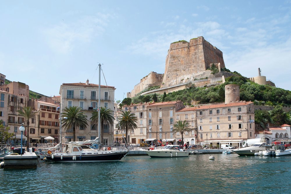 The ancient citadel that looms over the port of Bonfacio