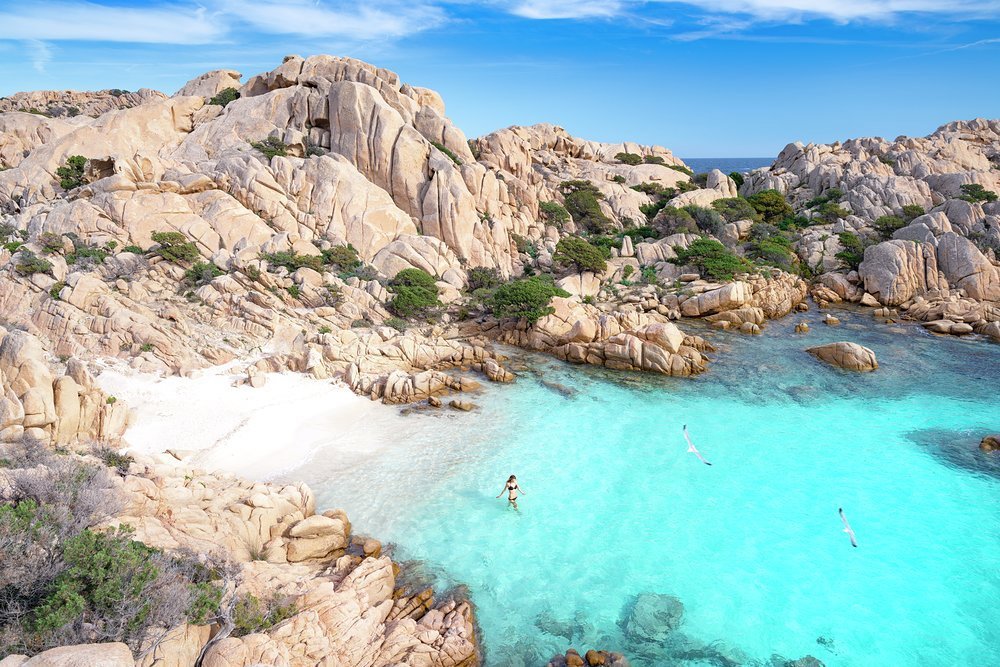 Azure waters and smooth granite rocks are signatures of Sardinia's Madallena archipelagos
