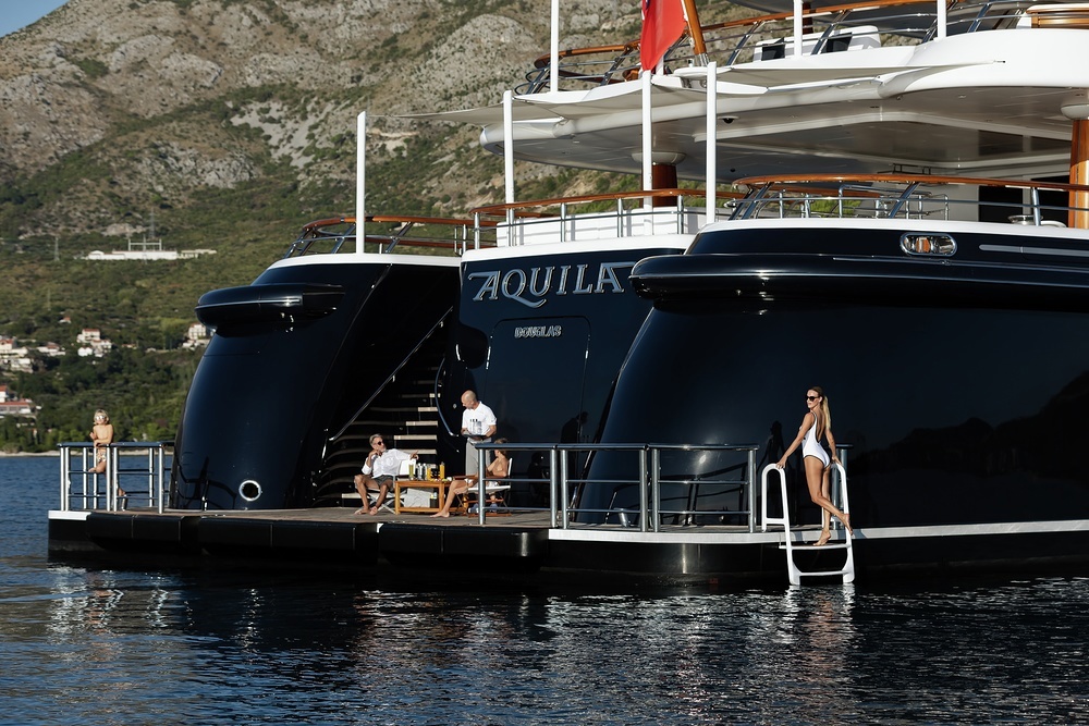 AQUILA's sea level beach club is an ideal launch pad