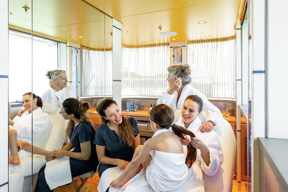Nothing beats some group pampering