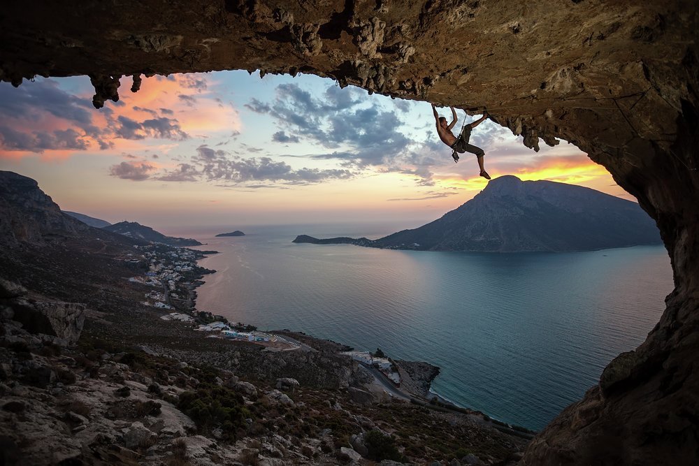 Test your climbing skills on the cliffs and coves of Kalymnos
