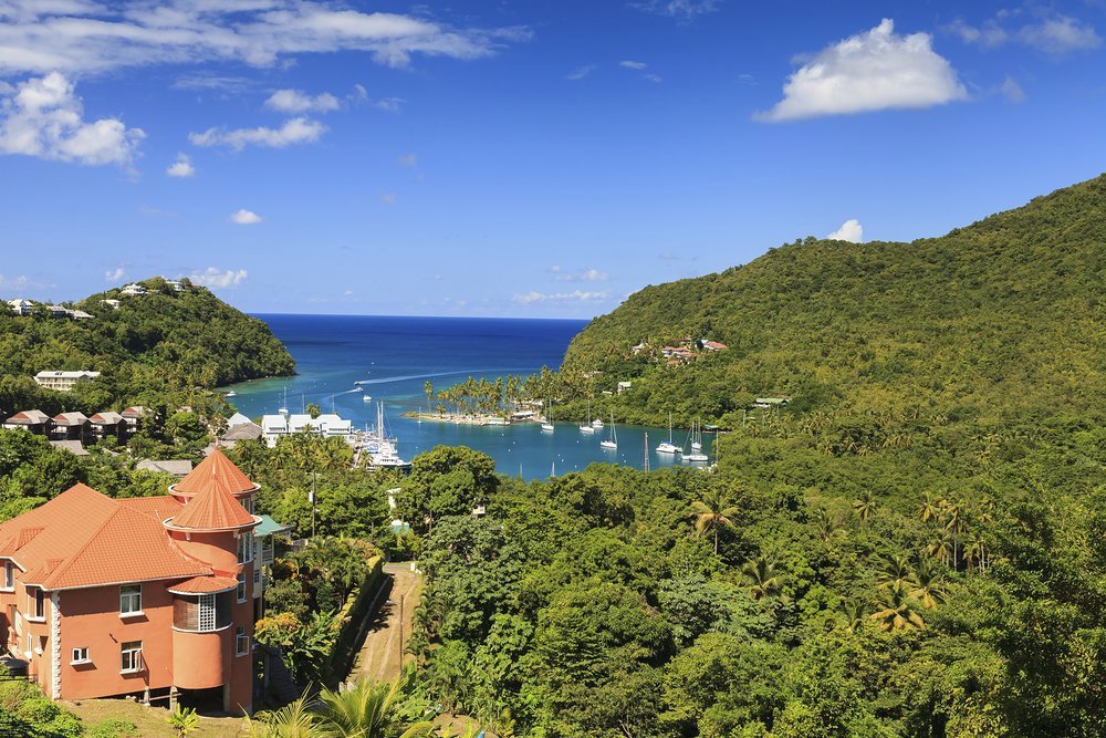 St Lucia's Marigot Bay is a well-established harbour geared up for yachts
