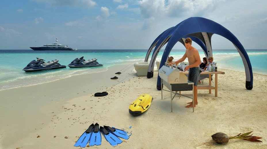 Take your catch to the beach and let the chef start grilling