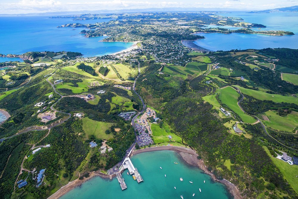 Close to Auckland, Waiheke Island is home to vineyards, olive groves, beautiful beaches and chic dining