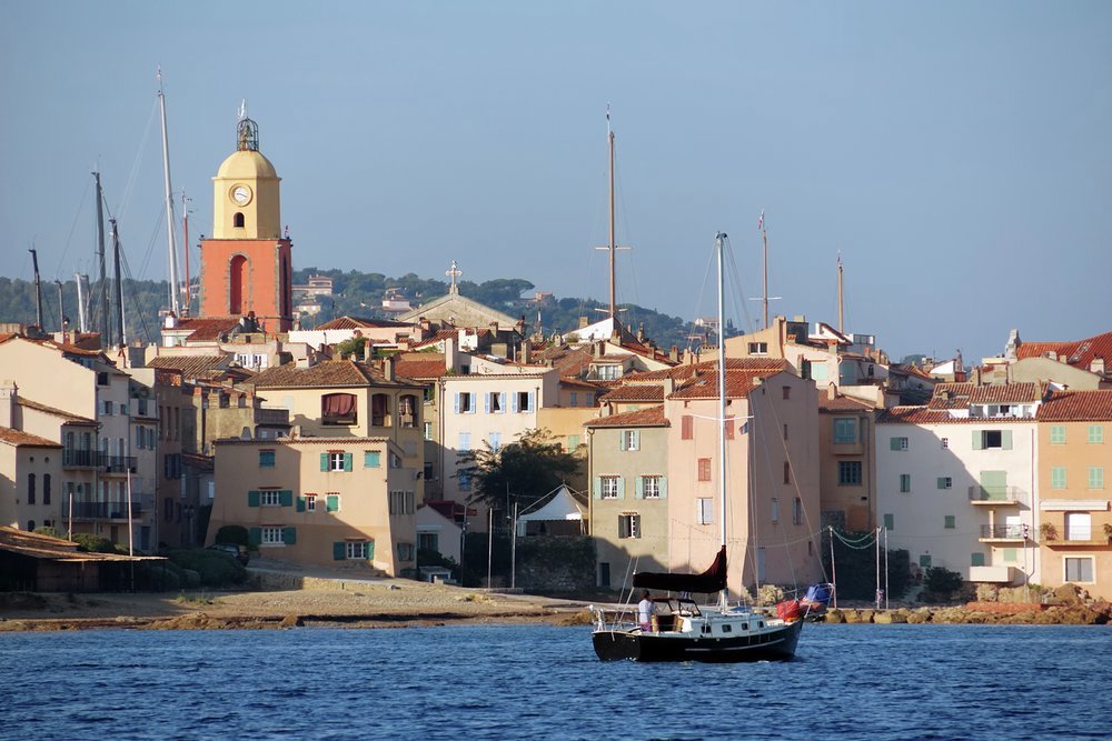 (L-R) Fontanette and La Ponche Beaches in central Saint-Tropez