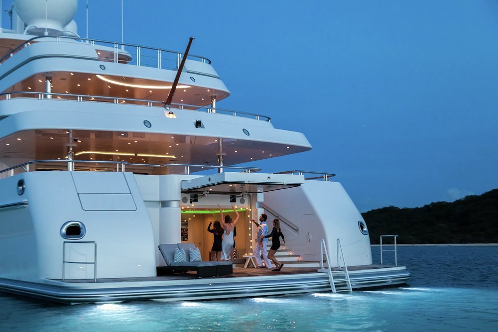 TITANIA's beach club transforms into a nightclub after dark