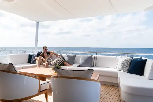 Main deck aft lounge area