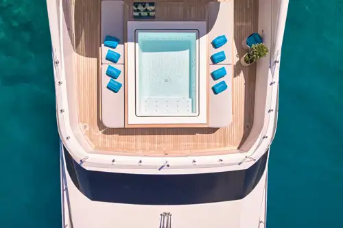 Aerial view jacuzzi